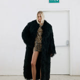 BOLD Raven shearling coat