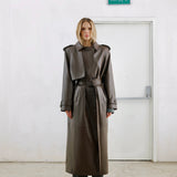 BOLD Rust leather trench coat - Limited Edition