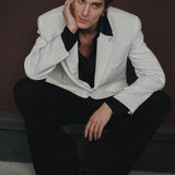 The Luc ivory blazer jacket