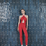 The Yvonne ruby jumpsuit