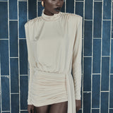 The Yvette cream mini dress