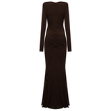 The Rae umber maxi dress