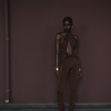 The Yvonne carob jumpsuit