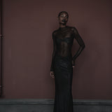 The Jeanne crystal maxi dress
