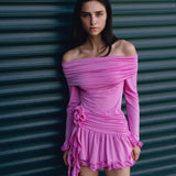The Ruby Magenta Mini Dress