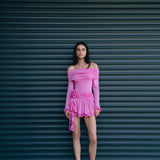The Ruby Magenta Mini Dress