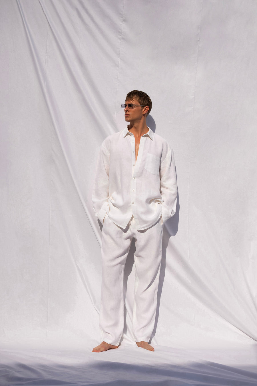The Sam White Linen Suit