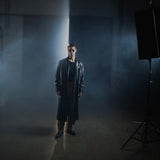 The Elba maxi leather coat