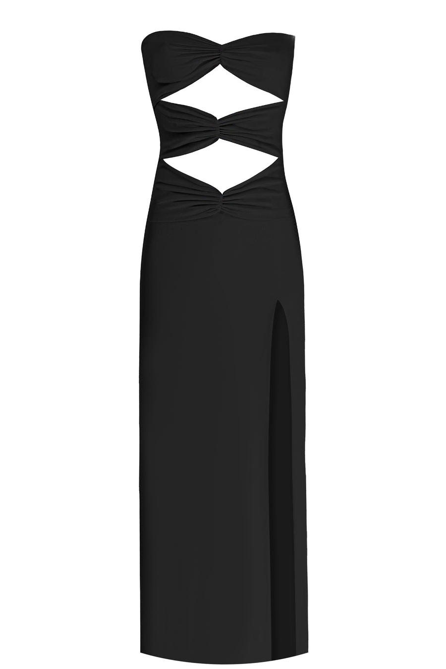 The Darlene Black Midi Dress