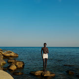 The Ruth Pearl White Mini Skirt