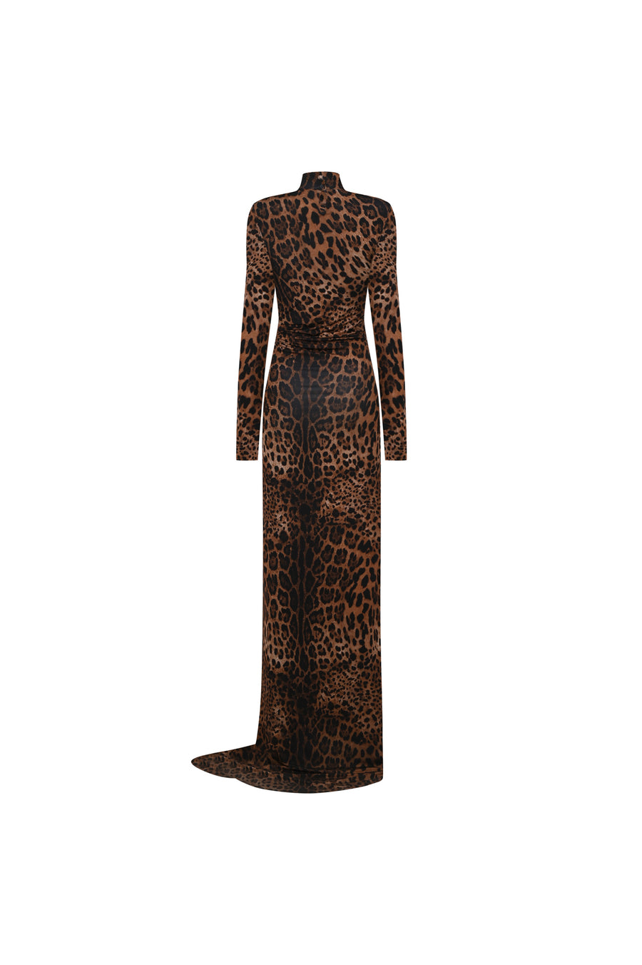 The Mei leopard maxi dress
