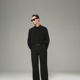 Black Cupro Oversized Shirt