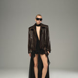 Overroast Rigby Leather Biker Jacket