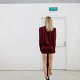 BOLD Look 1 in burgundy