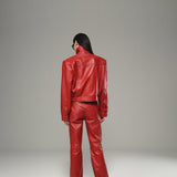Garnet Leather Jacket