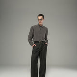 Deep Charcoal Straight Fit Pants
