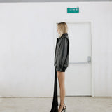 BOLD charcoal leather jacket - Limited Edition