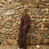 HEATWAVE Look 01 in Terra Stripe Suit