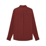 The Louis burgundy striped shirt