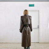 BOLD Rust leather trench coat - Limited Edition