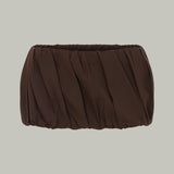 Brown Baloon Mini Skirt