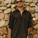 HEATWAVE Gloss Shirt in Noir