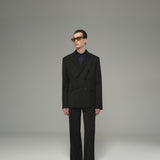 Black Pinstripe Blazer