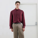 BOLD Look 4 in burgundy shirt