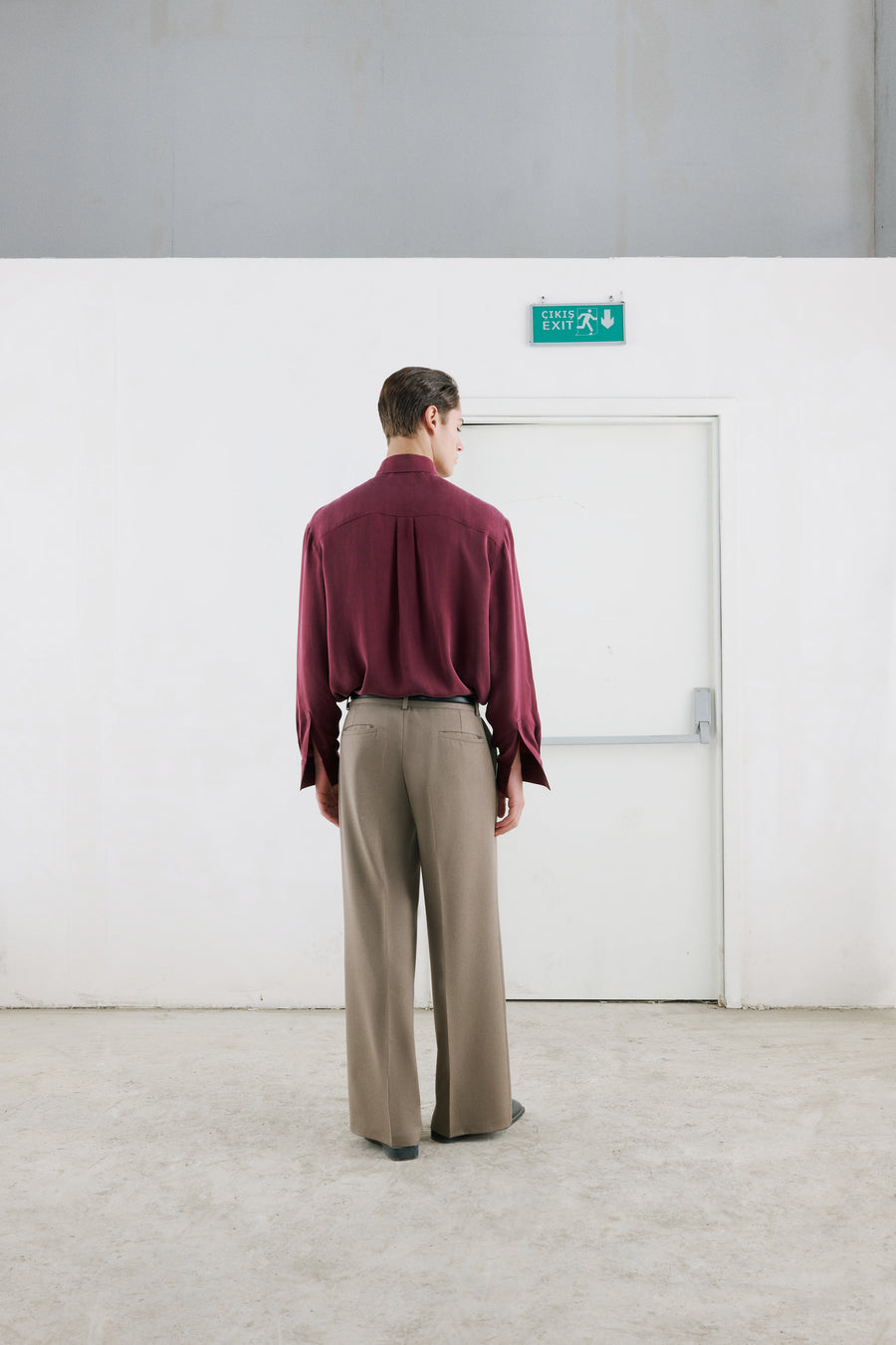 BOLD Look 4 in burgundy shirt