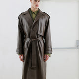 BOLD Brown leather trench coat - Limited Edition