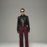 Claret Straight Fit Pants