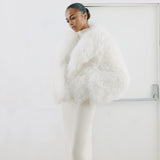 BOLD Seashell shearling coat