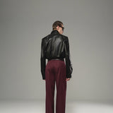 Claret Straight Fit Pants