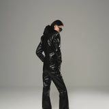 Jet Croco Leather Pants