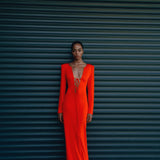 The Bria Crimson Maxi Dress