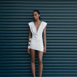 The Eloise Ivory Mini Dress