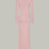 Pink Cut-Out Maxi Dress