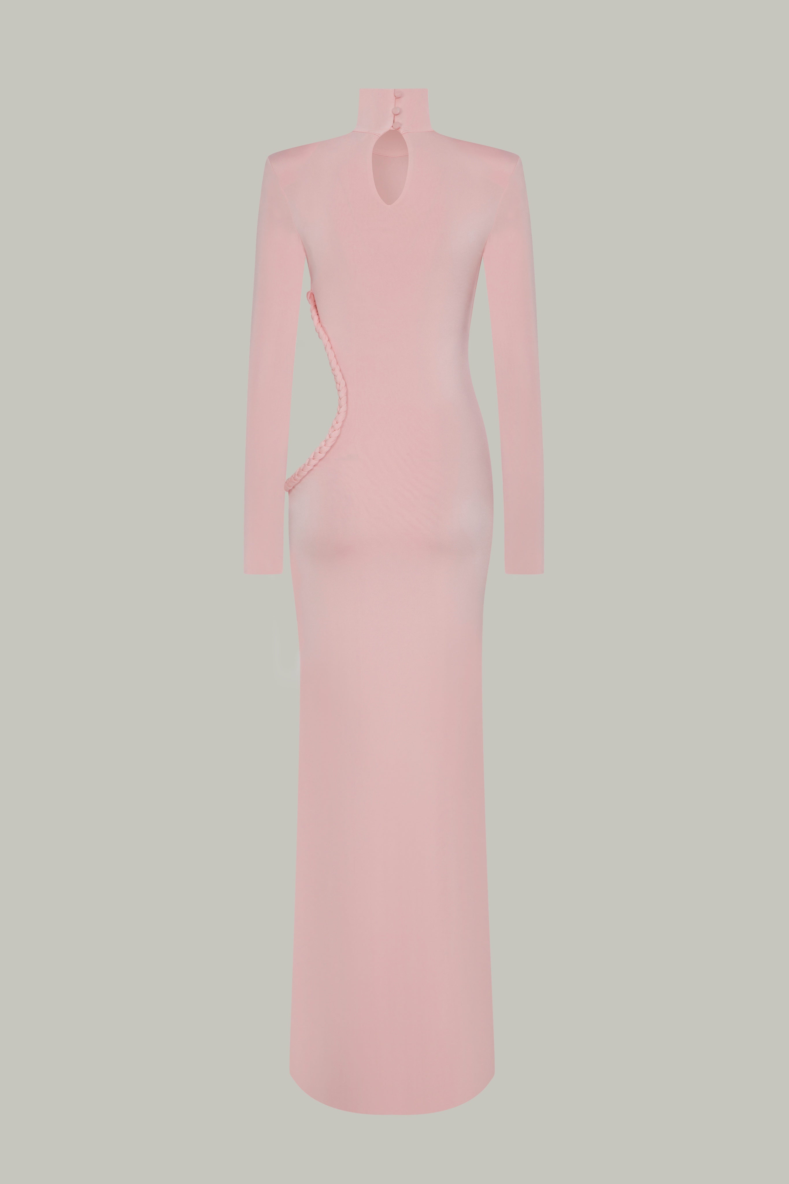 Pink Cut-Out Maxi Dress – AWAVE