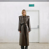 BOLD Rust leather trench coat - Limited Edition