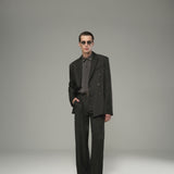 Deep Charcoal Straight Fit Pants