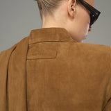 Cognac Suede Scarf
