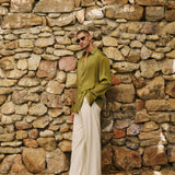 HEATWAVE Pleated Trouser in Dune