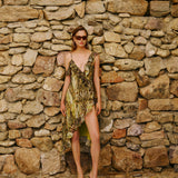 HEATWAVE Look 5 in Chartreuse Python