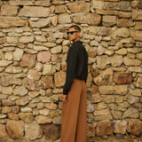HEATWAVE Pleated Trouser in Walnut