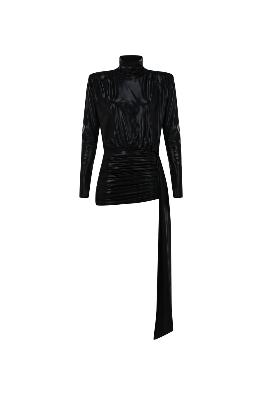 The Yvette onyx black mini dress