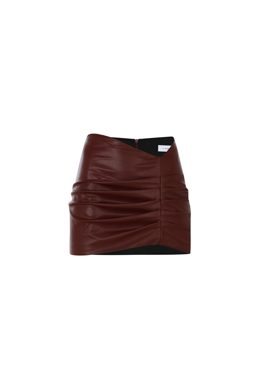 The Orfeo burgundy leather suit