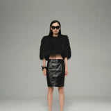 Crop Shearling Fur