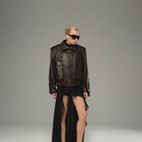 Overroast Rigby Leather Biker Jacket