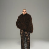 Brown Limited Edition Shearling Coat