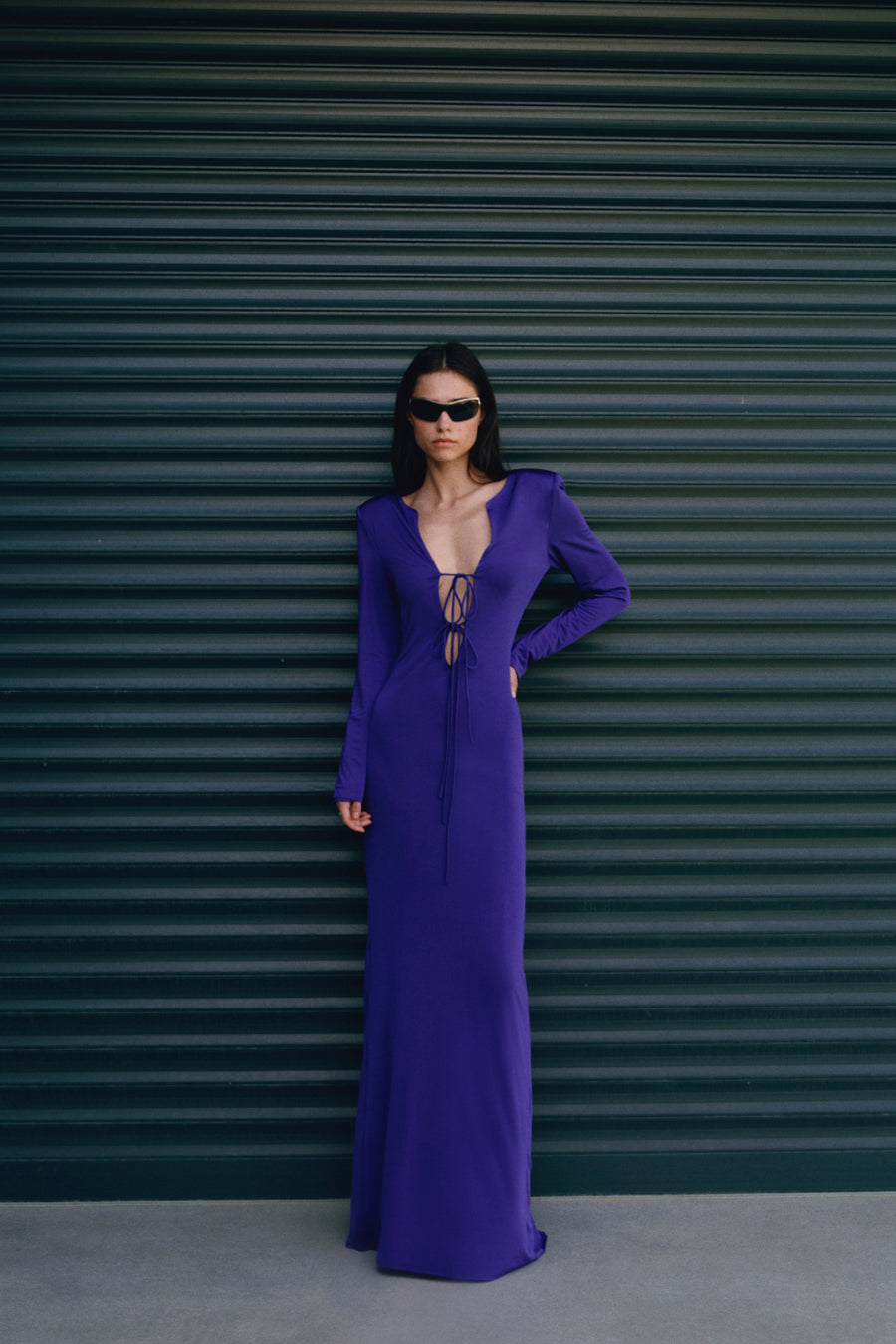 The Bria Violet Maxi Dress